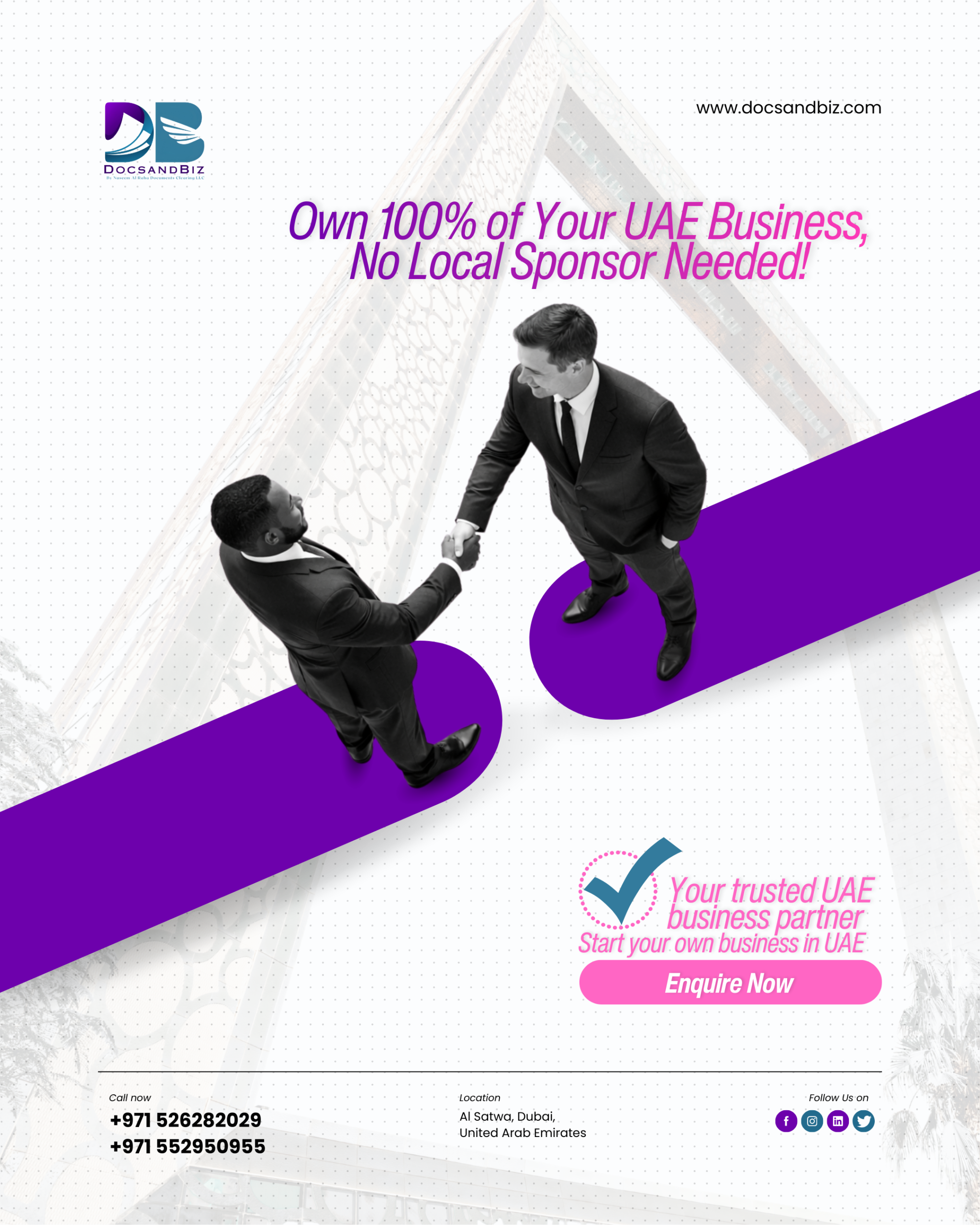 Own 100% of Your UAE Business — No Local Sponsor Needed!